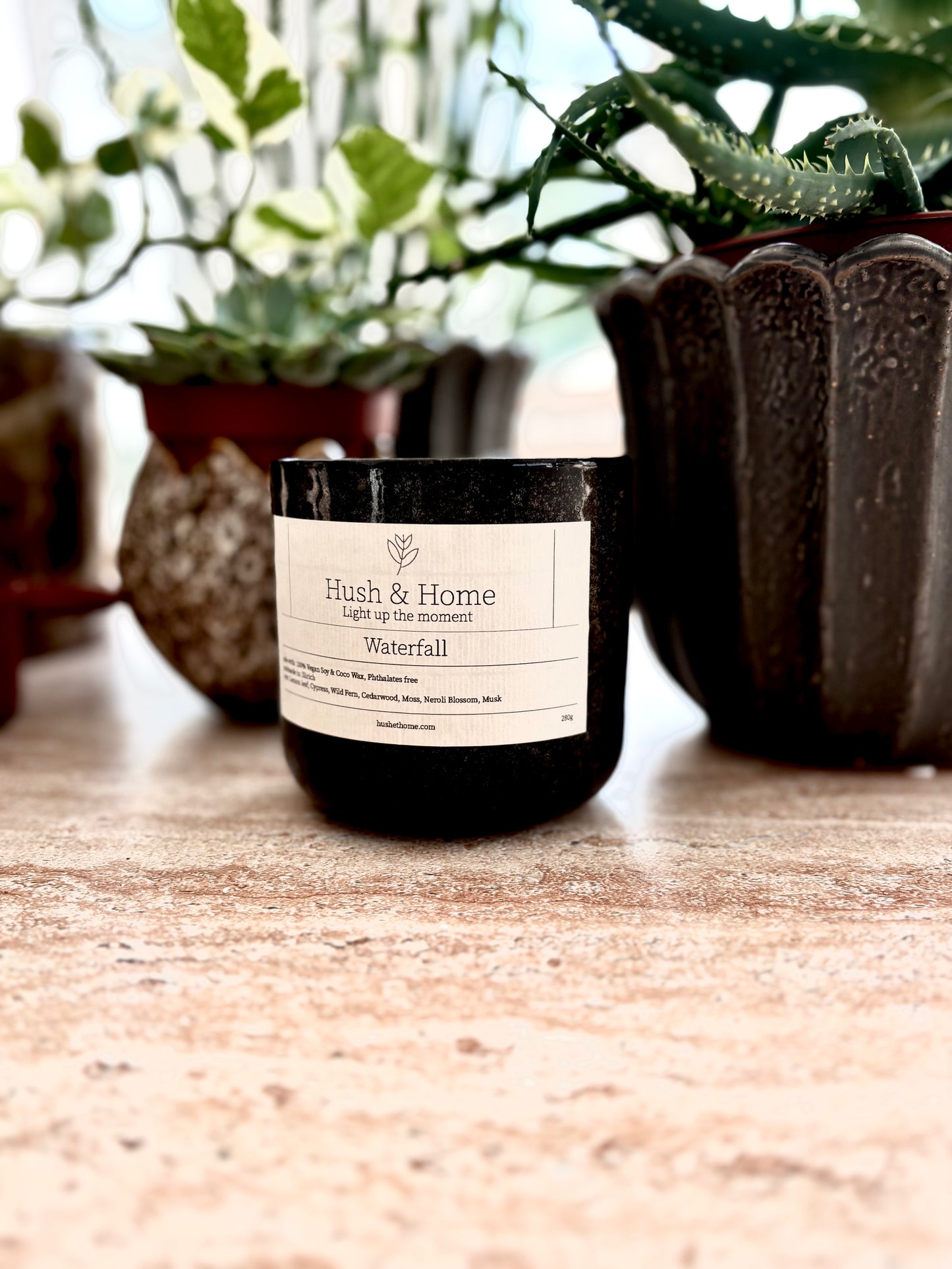 Ceramic Fleck Candle