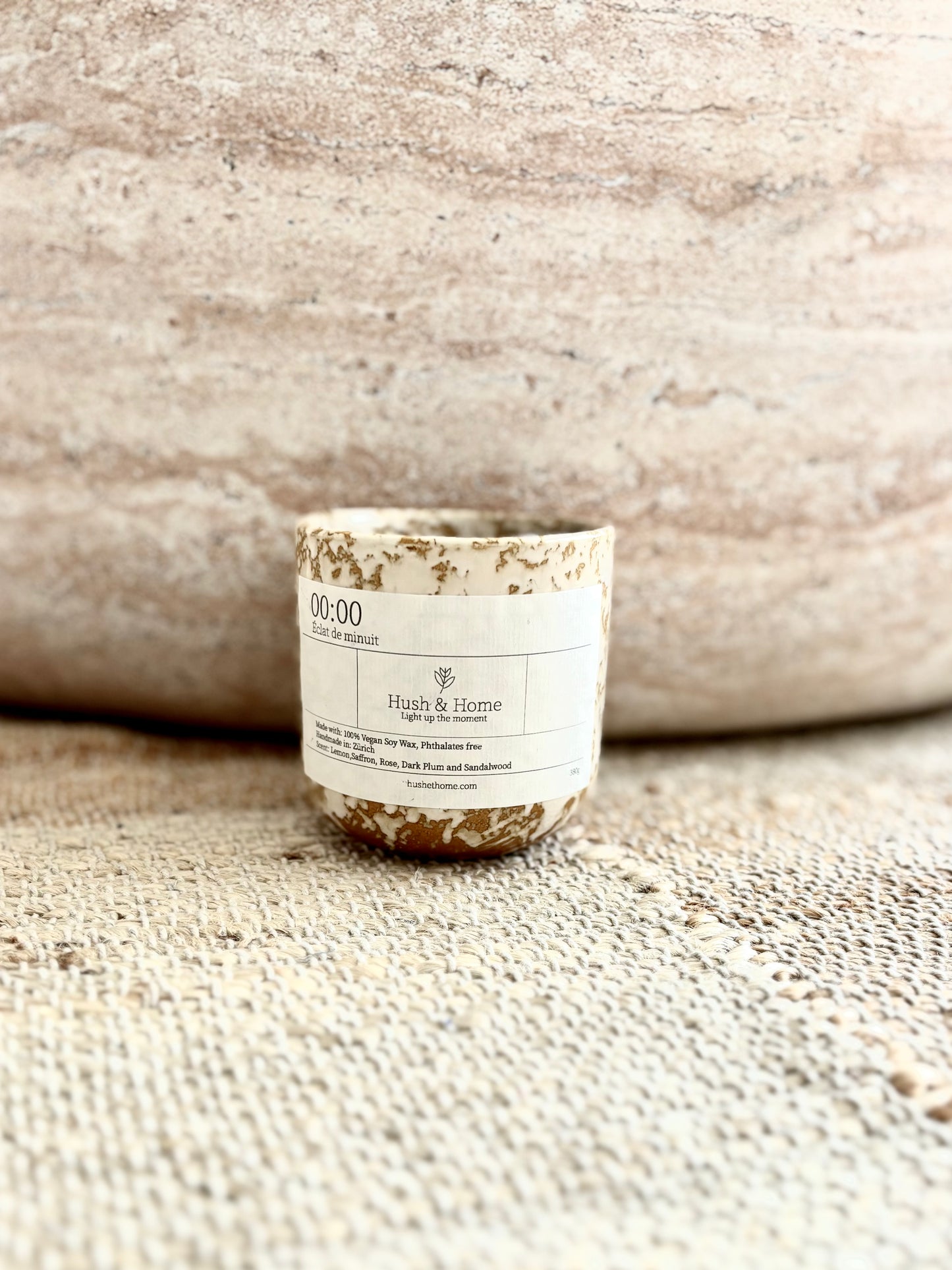 Ceramic Fleck Candle