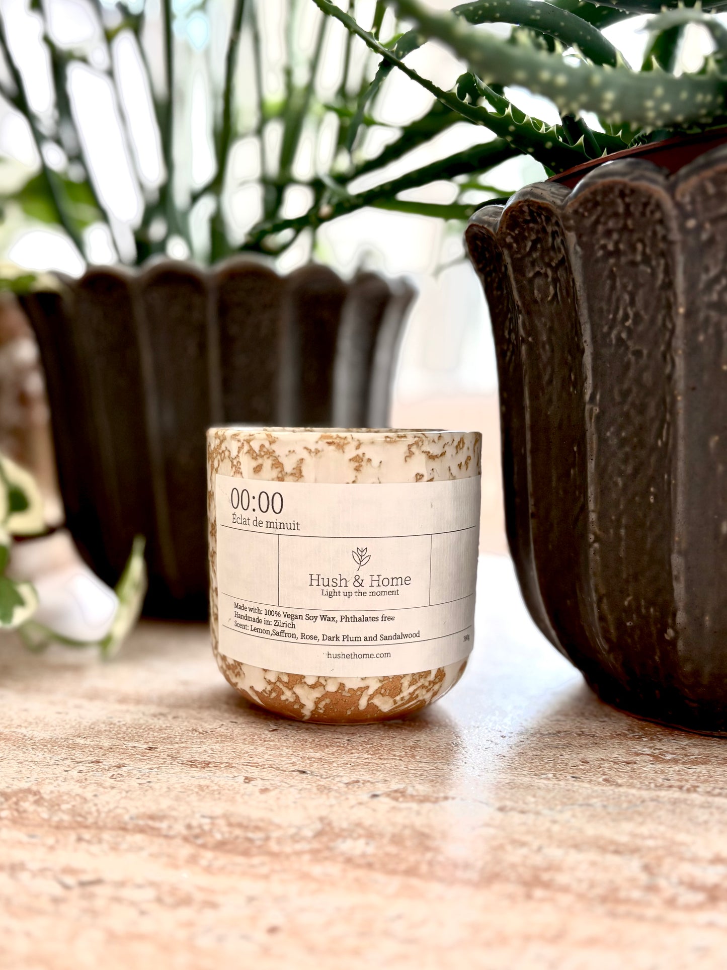 Ceramic Fleck Candle